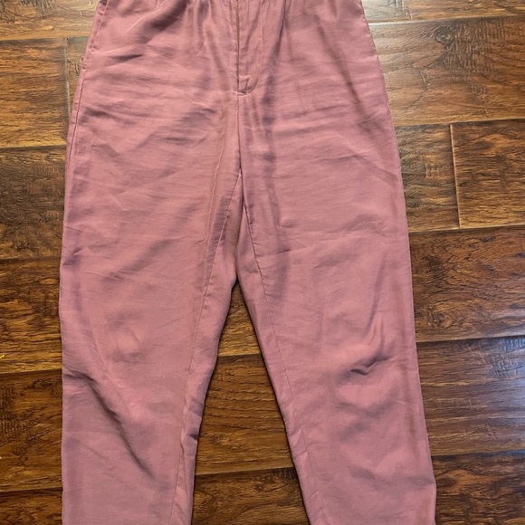 Zara Blush Pink Paper bag Pants - Picture 9 of 9